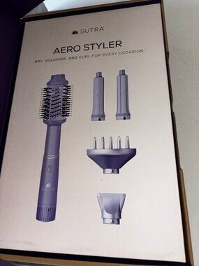 SUTRA Aero Styler Multi-Use Hair Dryer/Curler Purple